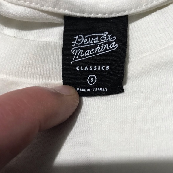 Deus Ex Machina Off White Long Sleeve Crew Neck Tee - Picture 5 of 11